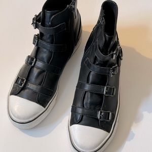Ash Virgin Buckled High Top Sneakers